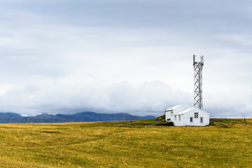 antenna on Dyrholaey peninsula in Iceland © vvoe