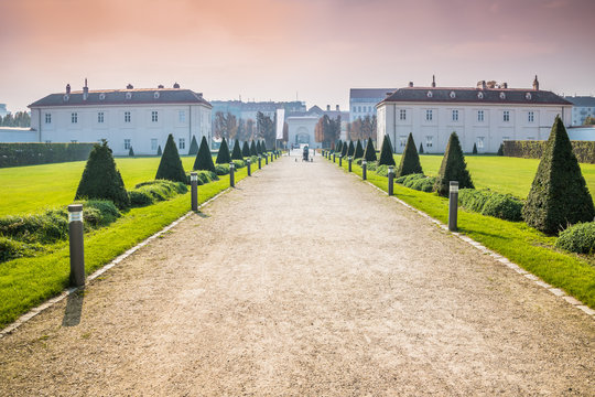 Augarten In Herbst In Wien