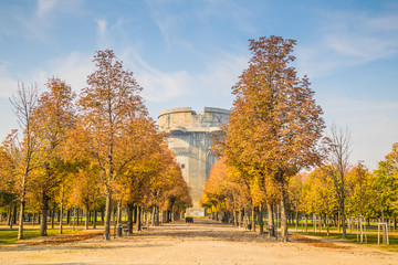Fototapeta premium Augarten in Herbst in Wien