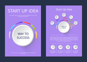 Start Up Idea Way to Success Vector Illustration