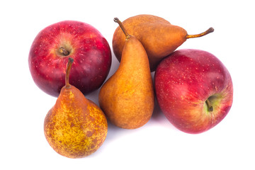 Fresh fruits isolated on a white background