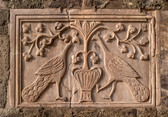 Basilica of San Marco. Venice, Italy. Decorative element of the outer wall of the basilica.