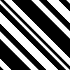 Black and White Diagonal Striped Seamless Pattern