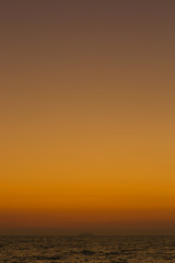 Sunset at Pattaya Beach in Thailand.