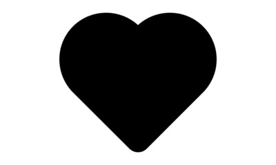 Heart Icon. Isolated on white.