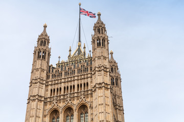 Fototapeta na wymiar Victoria Tower, Palace of Westminster