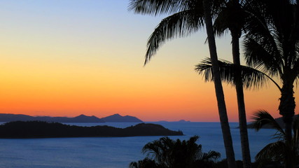 Fototapeta na wymiar Sunset in Hamilton Island