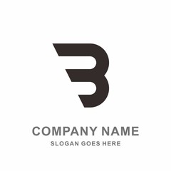 Monogram Letter B Geometric Square Circle Architecture Interior Construction Business Company Stock Vector Logo Design Template