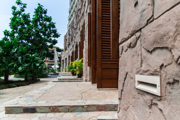 territory of an Asian hotel