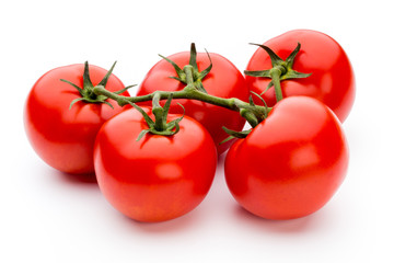 Tomato isolated on white background.