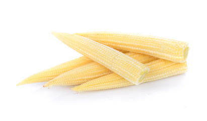 baby corn isolated on white background