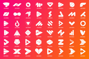 Modern Minimal Vector Logo for banner