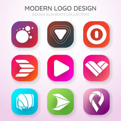 Modern Minimal Vector Logo for banner