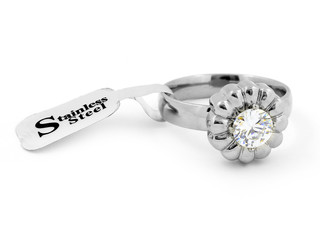 Jewel ring - Stainless steel