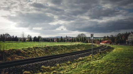 Fototapeta premium Blick auf den Ort Hasselfelde