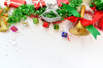 Christmas and Happy new year concept with gift boxes and christmas festive decorations. Happy time in long weekend Holiday