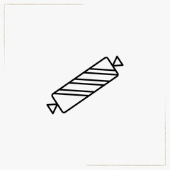  christmas sweetie line icon