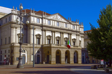 Fototapeta na wymiar Milano, Teatro La Scala, Lombardia, Italia, Italy