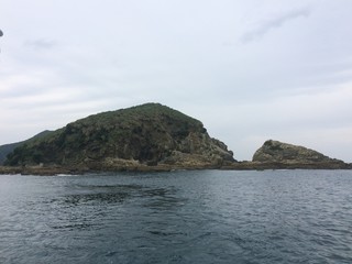 Fototapeta na wymiar 佐多岬から見える島