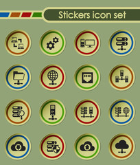 server round sticker icons for your creative ideas