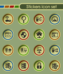 server round sticker icons for your creative ideas