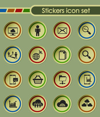 social network round sticker icons for your creative ideas