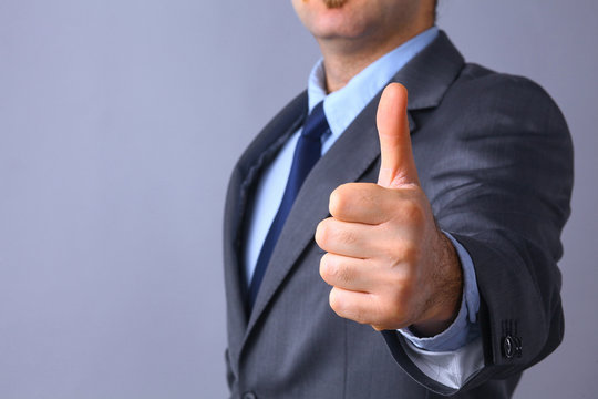 Picture of man hands showing ok sign