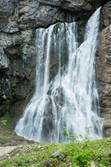 Gegsky waterfall in the forest