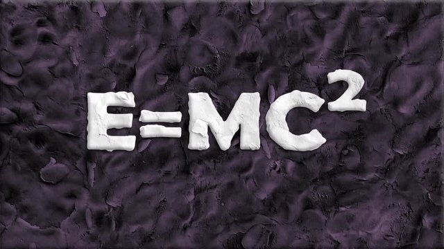 drawn relativity formula words pop art clay cutout seamless loop background cartoon animation - new quality font dynamic joyful video school footage