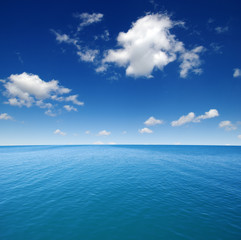 Plakat Blue sea water surface