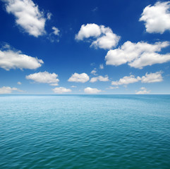 Fototapeta premium Blue sea water surface