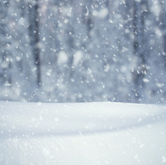 Winter background and snow