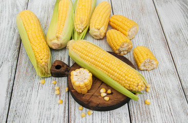 Fresh corn on the cob