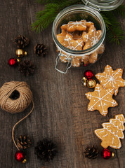 Christmas gingerbread cookies