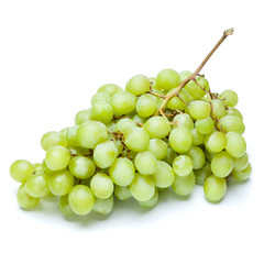 green grapes isolated on white