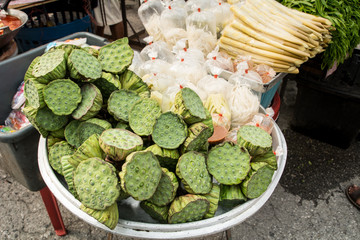 Lotus seeds on sale in the market