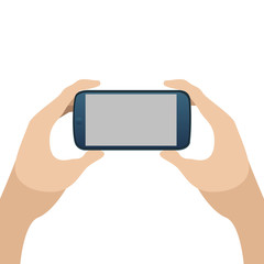 Cellphone on hands