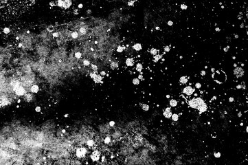 Splash texture background or Abstract spatter grunge black and white color cement. Dare and fun. High quality. Close up