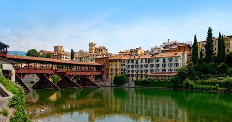 Obraz premium Alpini bridge, at Bassano del Grappa, Vicenza
