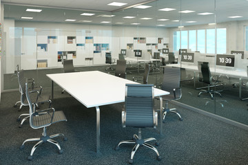 3d illustration of the modern office