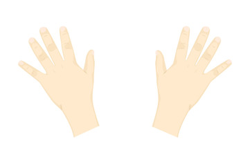Child's hands, illustration