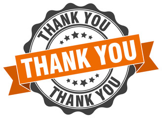 Obraz premium thank you stamp. sign. seal