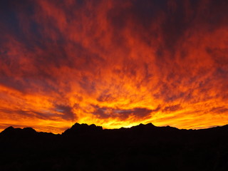 Red Rock Canyon dramatic sunset