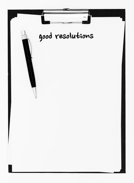 Good resolutions