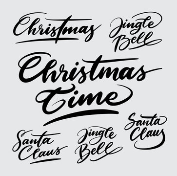 christmas handwriting typography. Good use for logotype, symbol, cover label, product, brand, poster title or any graphic design you want. Easy to use or change color
 
