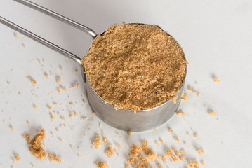 Packed Brown Sugar in a Measuring Cup