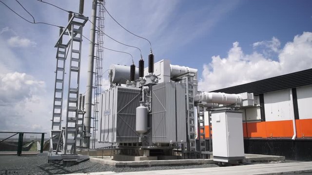 Transformer at power station