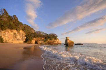 Coromandel Cathedral Cove Early Morning Light