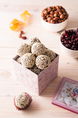  Healthy natural candies. Dried fruit candy.