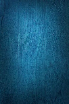 Deep blue wood texture background